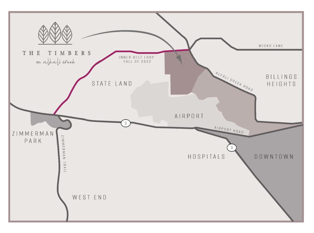 Inner Belt Loop map in Billings Montana